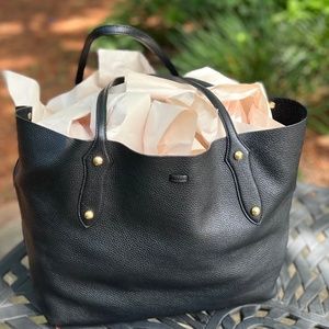 Annabel Ingall Large Isabella Tote, black Italian leather